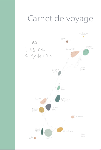 3 CARNETS CARTE DES ILES