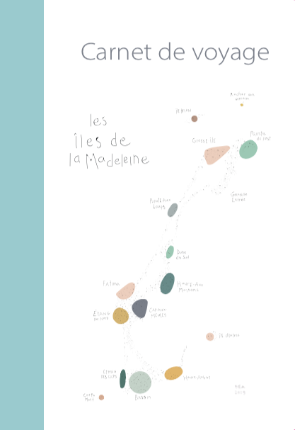 3 CARNETS CARTE DES ILES