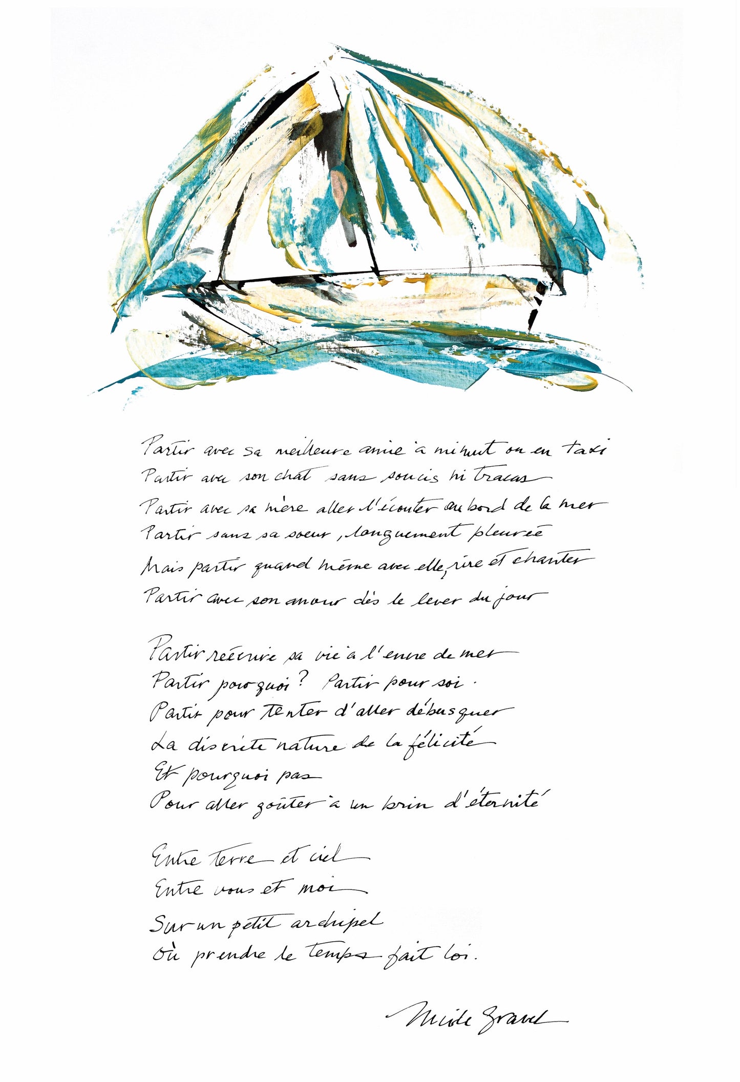 VOILURES + calligraphie