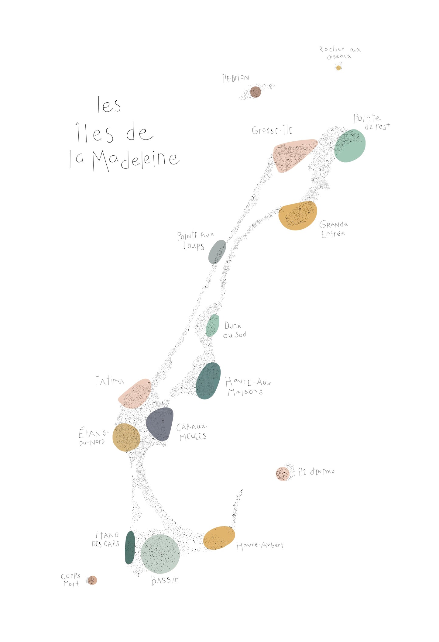 Carte des îles IDENTIFIÉE