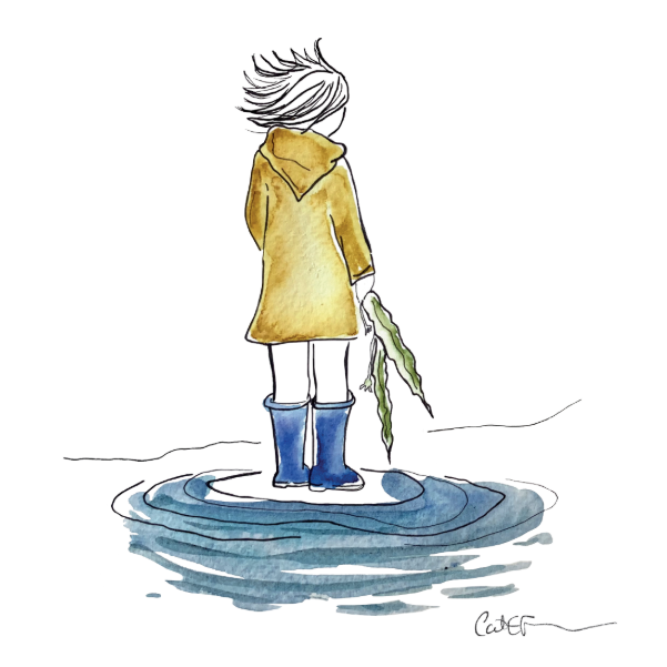 L'ENFANT À L'IMPER JAUNE