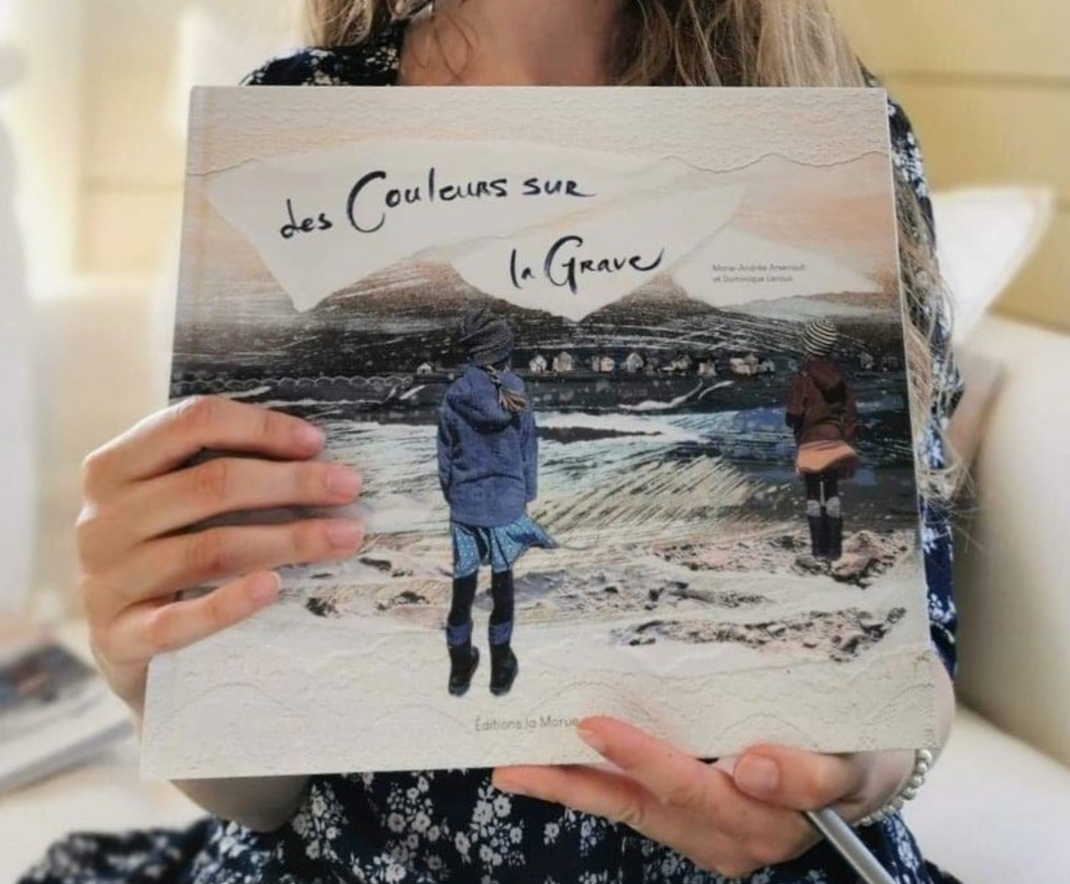 livre Des Couleurs sur la Grave, livre inspiré des Îles de la Madeleine