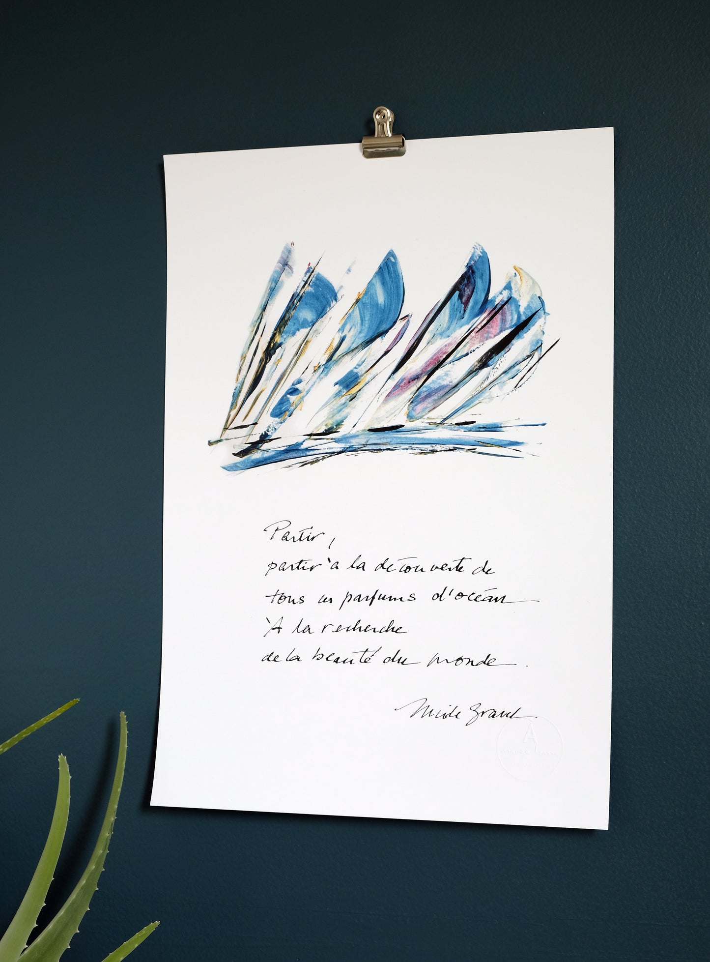 PAR GRANDS VENTS + calligraphie