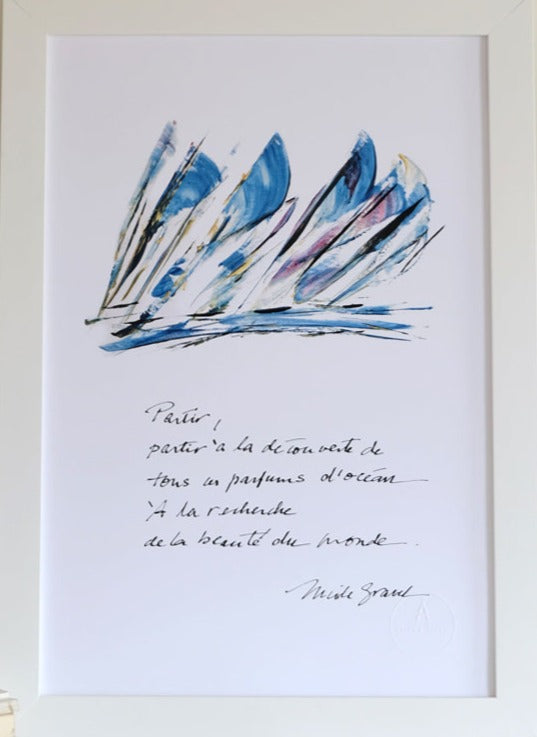 PAR GRANDS VENTS + calligraphie