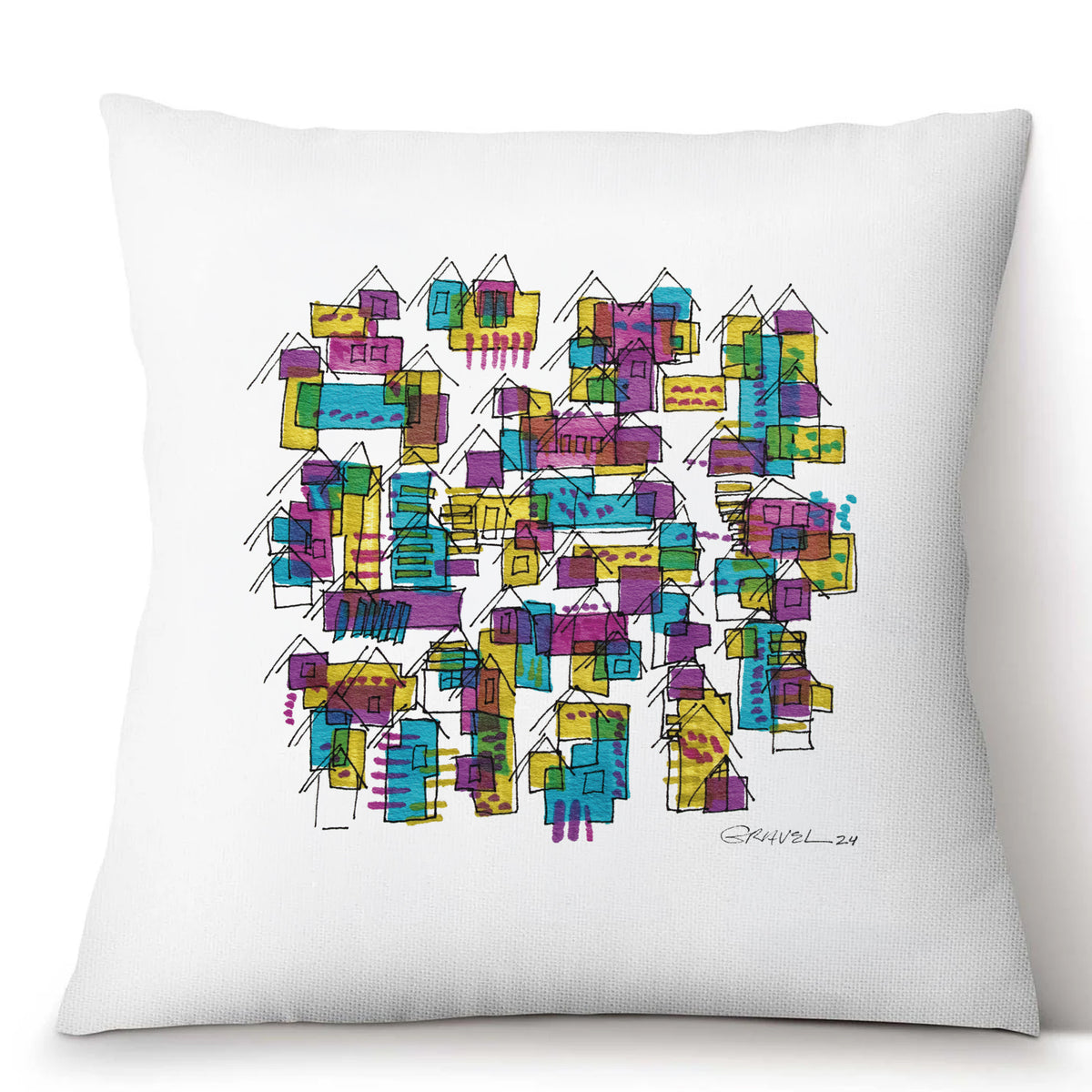 VILLAGE MAUVE-ORANGE